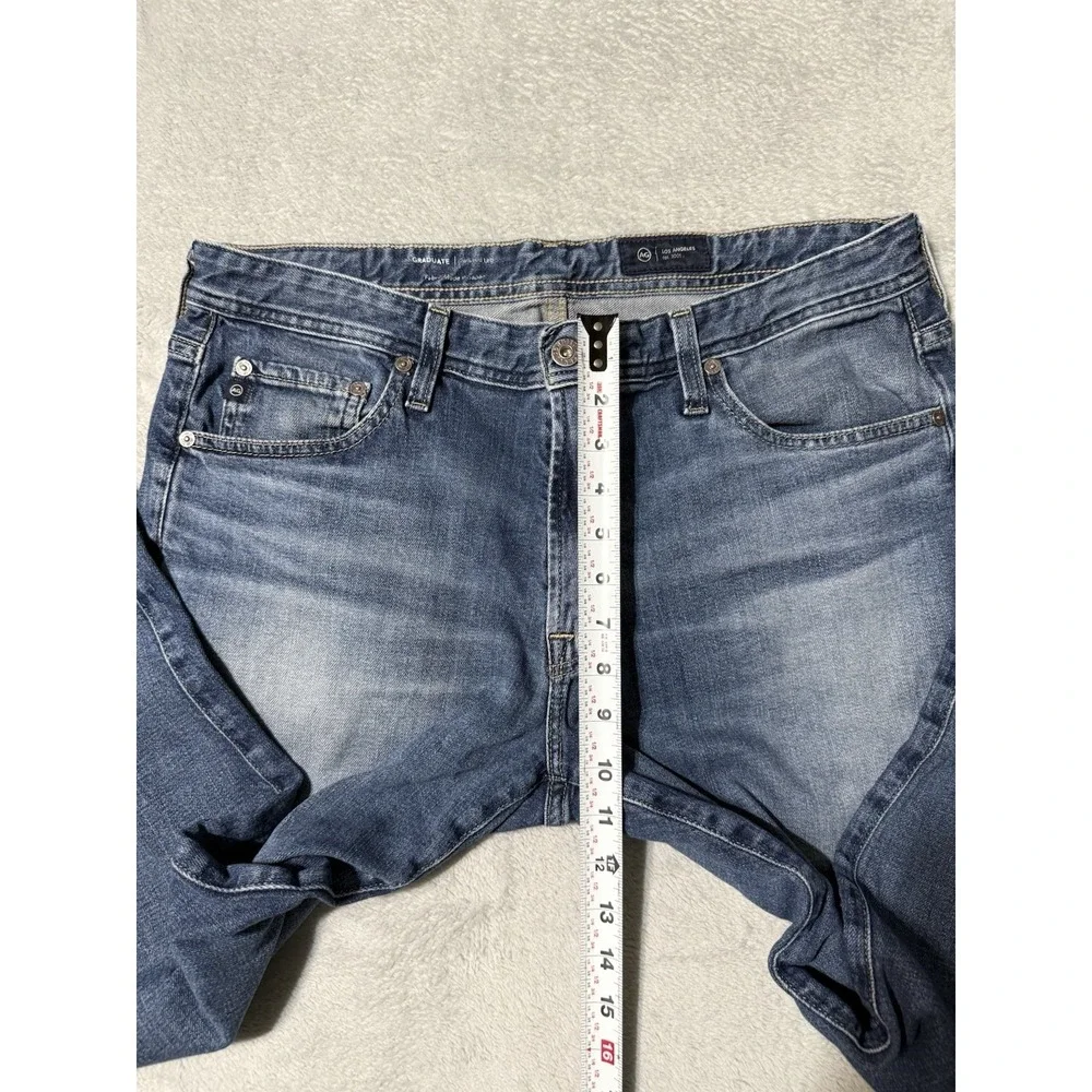 AG Adriano Goldschmied Jeans Mens 34x29 Blue Graduate Tailored Denim Medium Wash